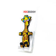 Image of Shorty the Giraffe Hug Buddy packaging 45 degree side view