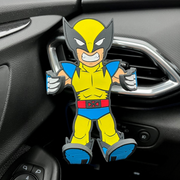 Image of Marvel Wolverine Hug Buddy attached to a car air vent