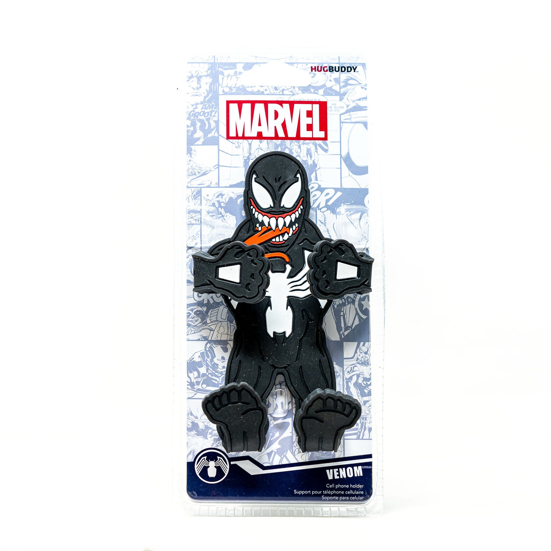 Image of Marvel Comics Venom Hug Buddy packaging front view