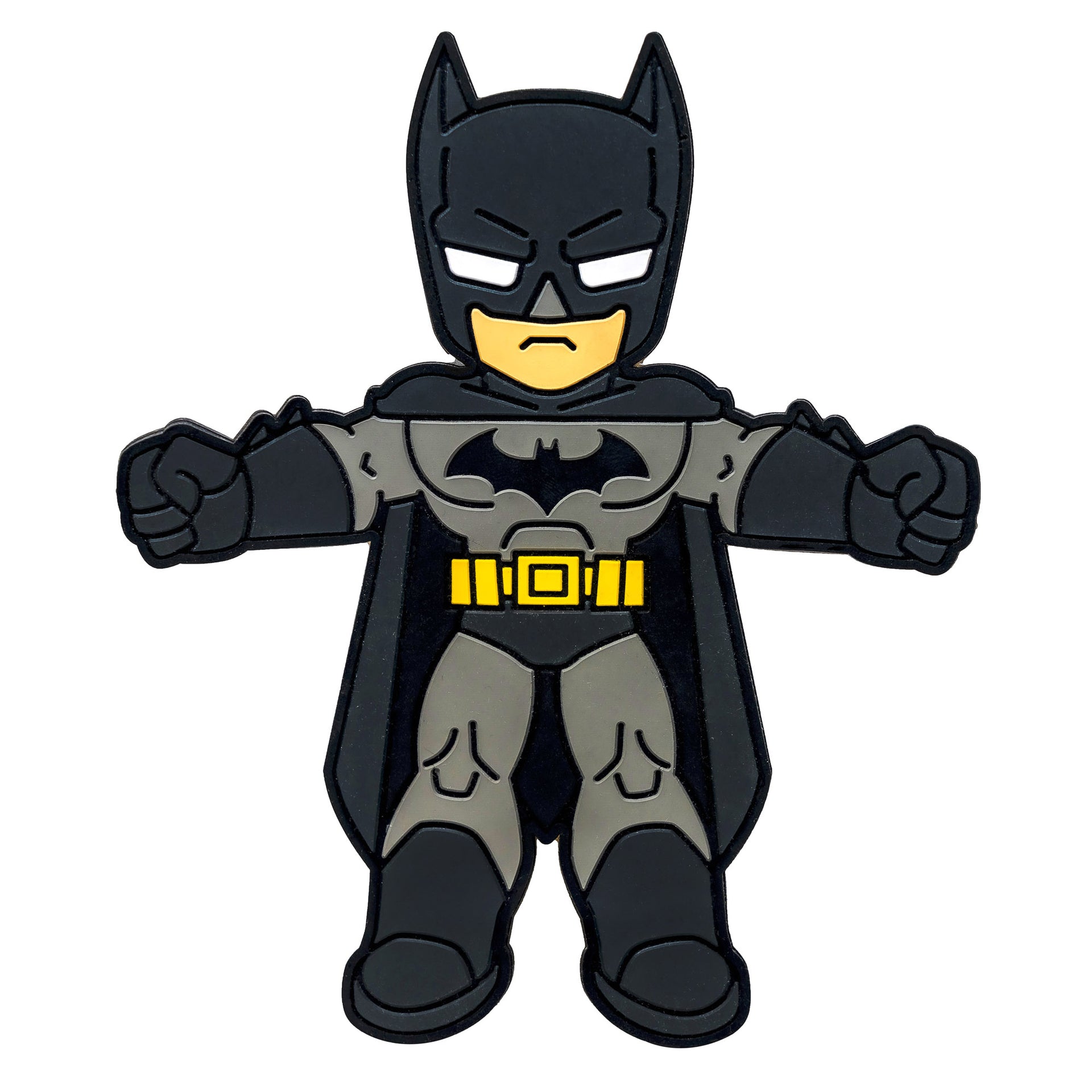 Image of Batman Hug Buddy on a white background with arms and legs spread open.