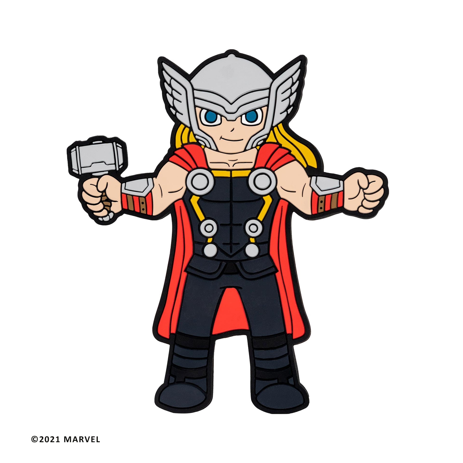 Image of Marvel Comics Thor Hug Buddy on a white background with arms and legs spread in the open position