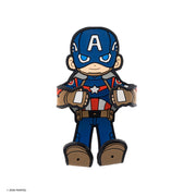 Image of Marvel Captain America Hug Buddy on a white background with arms and legs folded inwards
